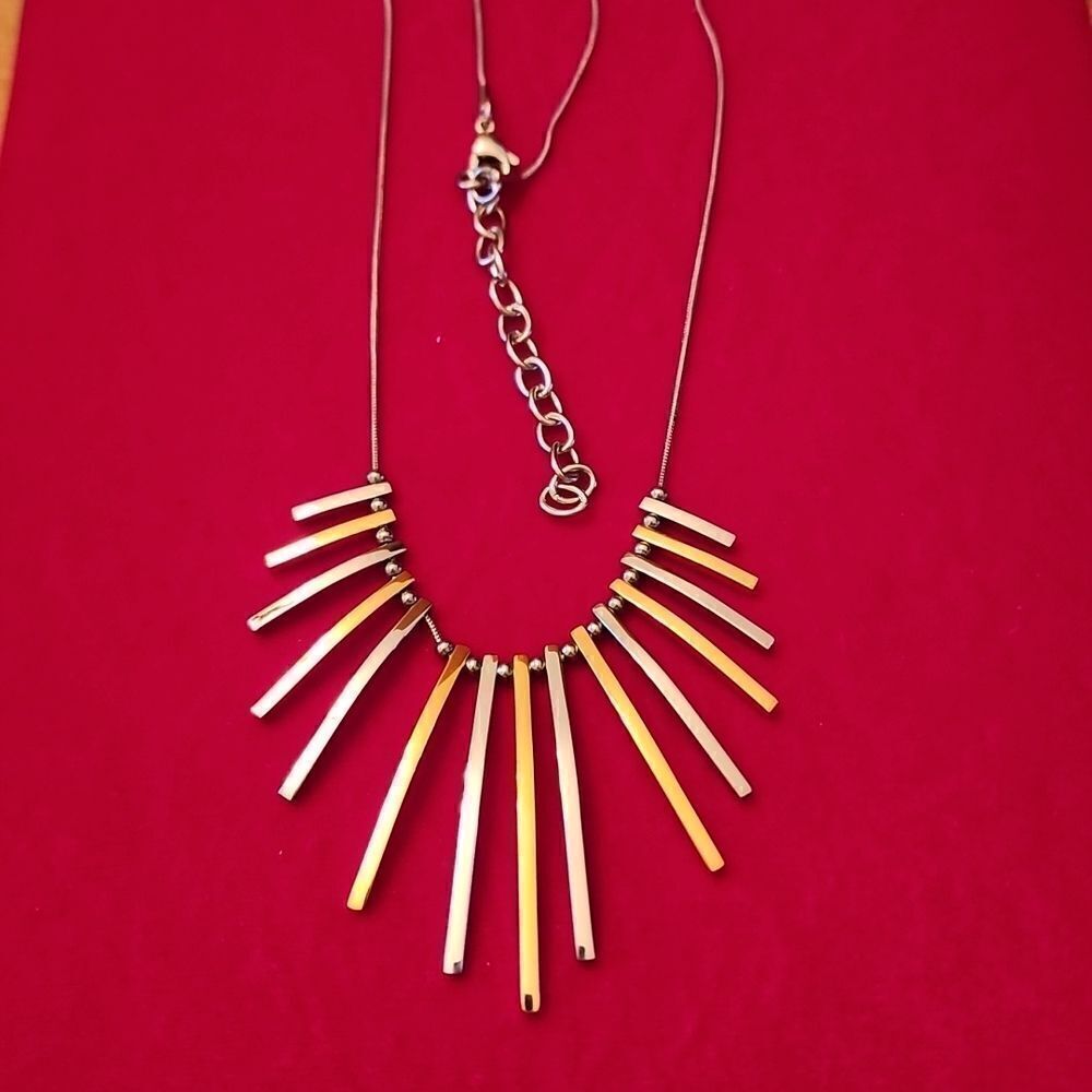 Stainless Steel Gold and Silver Necklace